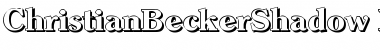 ChristianBeckerShadow-ExtraBol d-Regular Font