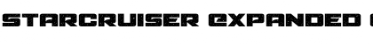 Starcruiser Expanded Font