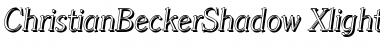 ChristianBeckerShadow-Xlight Font