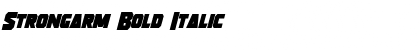 Strongarm Bold Italic Font