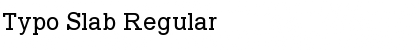 Typo Slab Regular Font