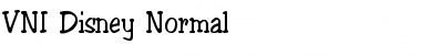 VNIDisney Normal Font