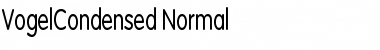 VogelCondensed Normal Font
