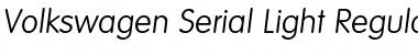 Download Volkswagen-Serial-Light Font