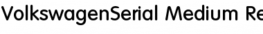 VolkswagenSerial-Medium Regular Font