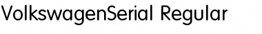 VolkswagenSerial Regular Font