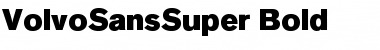 VolvoSansSuper Bold Font