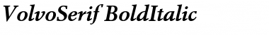VolvoSerif BoldItalic Font