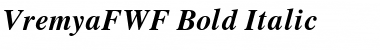 VremyaFWF Bold Italic Font