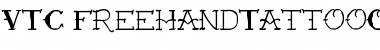 VTC-FreehandTattooOne Regular Font