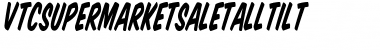 VTCSuperMarketSaleTallTilt Italic Font