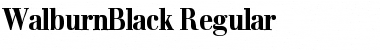 WalburnBlack Regular Font