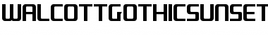 Download WalcottGothicSunset Font