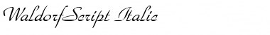 WaldorfScript Italic