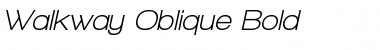 Walkway Oblique Bold Regular Font