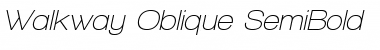 Walkway Oblique SemiBold Regular Font