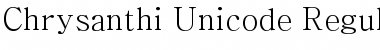 Download Chrysanthi Unicode Font