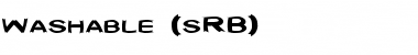 Washable (sRB) Regular Font