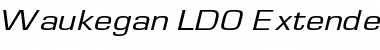 Waukegan LDO Font