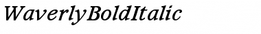 WaverlyBoldItalic Font