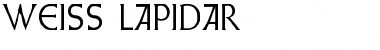 Weiss Lapidar Regular Font