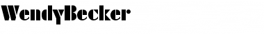 Download WendyBecker Font