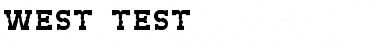 West Test Regular Font