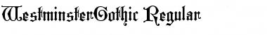 WestminsterGothic Regular Font
