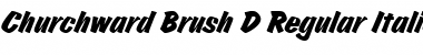 Churchward Brush D Regular Font