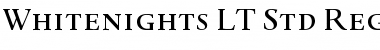 Whitenights LT Std RegularSC Regular Font