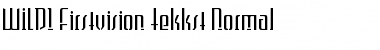 WILD1 Firstvision Tekkst Font