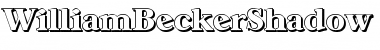 Download WilliamBeckerShadow-Heavy Font