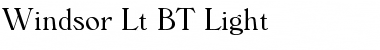 Download Windsor Lt BT Font