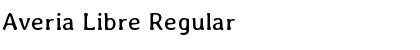 Averia Libre Regular Font