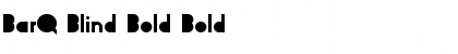 Download BarQ Blind Bold Font