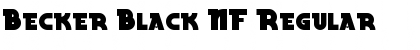 Becker Black NF Regular Font