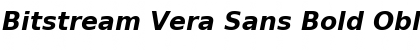 Bitstream Vera Sans Bold Oblique Font