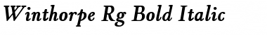 Winthorpe Bold Italic Font