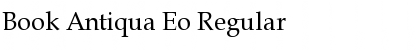 Book Antiqua Eo Regular Font