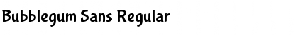Bubblegum Sans Regular Font