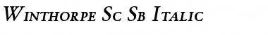 Winthorpe SmallCaps SemiBold Italic Font