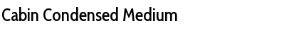 Cabin Condensed Font