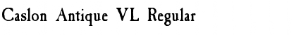 Caslon Antique VL Regular Font