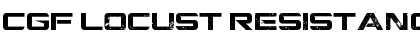 Download CGF Locust Resistance Font Download CGF Locust Resistance Font