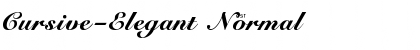 Cursive-Elegant Normal Font