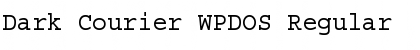 Dark Courier WPDOS Font