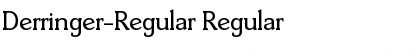 Derringer-Regular Regular Font