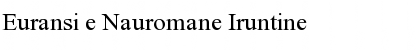 Euransi e Nauromane Font