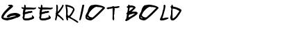 geekriot Bold Font