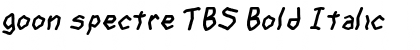 goon spectre TBS Bold Italic Font